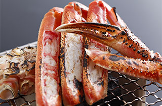 香ばしい香り漂う。焼き蟹